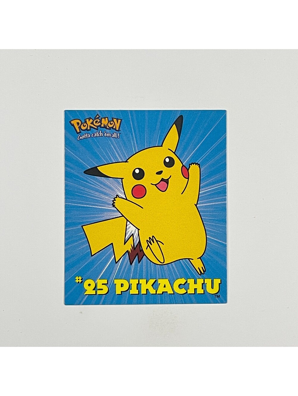 Pokemon Pikachu #25 Topps TV Animation Edition 1999 English Card